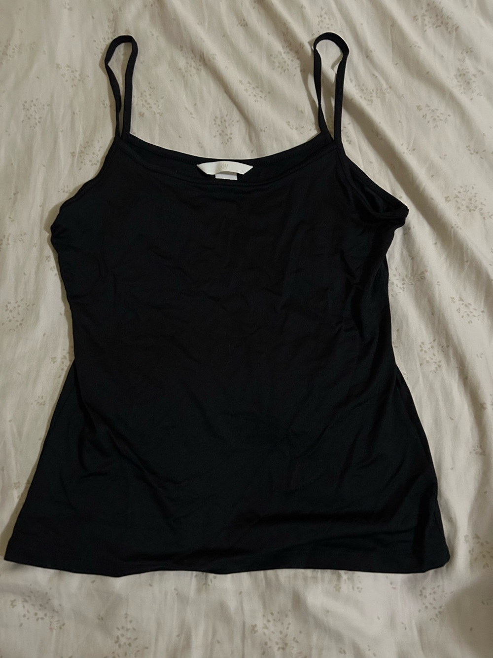 Brand New H&M Black Microfiber Camisole Top Black&Gray